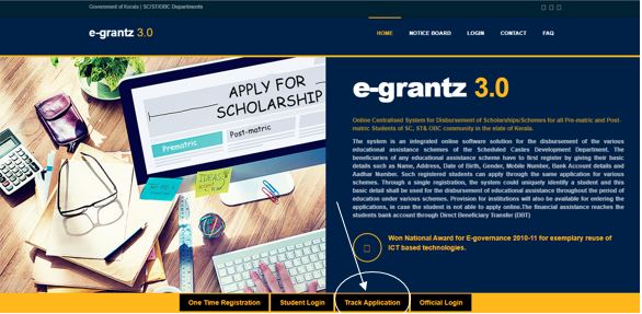 E-Grantz Scholarship Status – Track Application