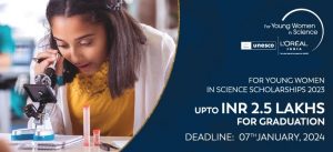 L'Oréal India Scholarship 2023-2024 - for young women in Science
