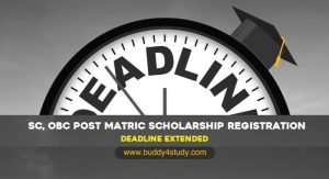 SC, OBC Post Matric Scholarship Registration