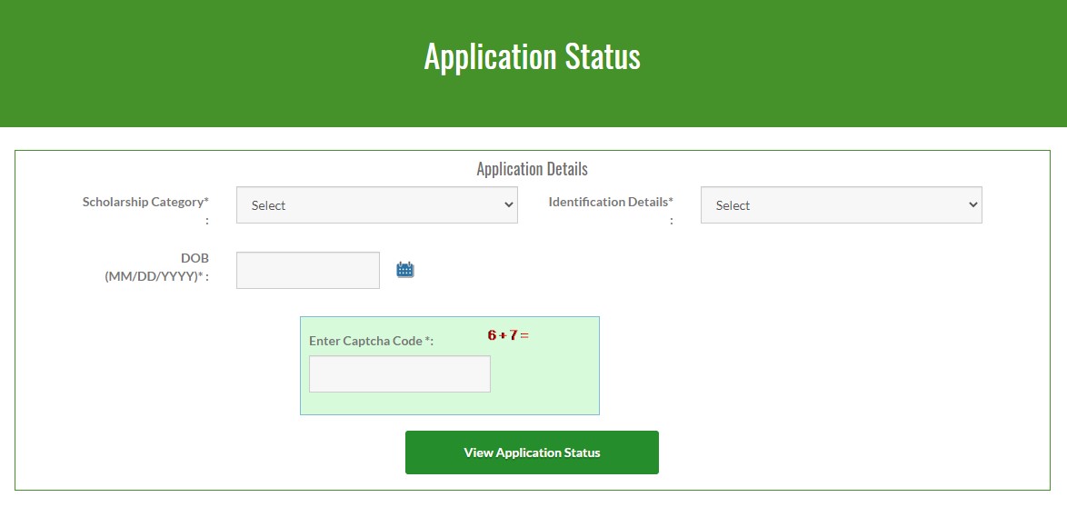 Begum Hazrat Mahal Scholarship - Application Status