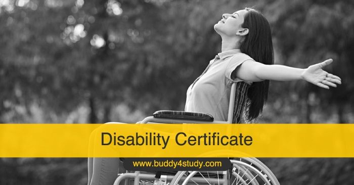 Disability Certificate