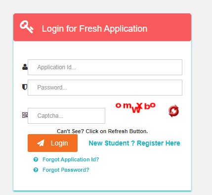 Enter the application ID and password